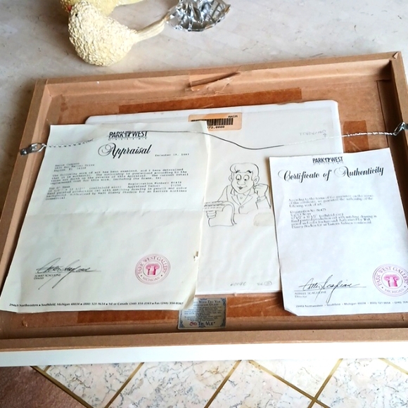 Disney hand painted production cell with matching pencil drawing,Eastern Airline - Picture 8 of 16